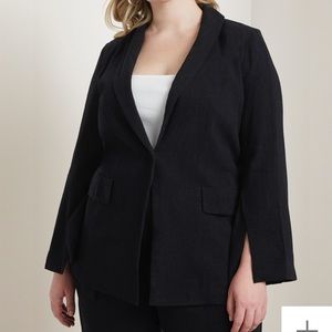 NWT ELOQUII 22W Linen Split Sleeve Blazer